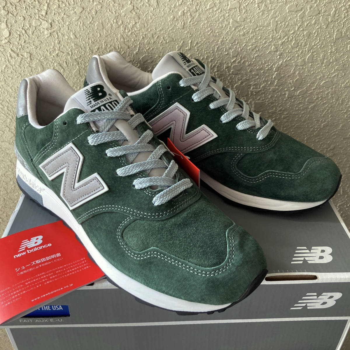 送料無料 新品 USA製 New Balance M1400MG MOUNTAIN GREEN US10.5 28.5