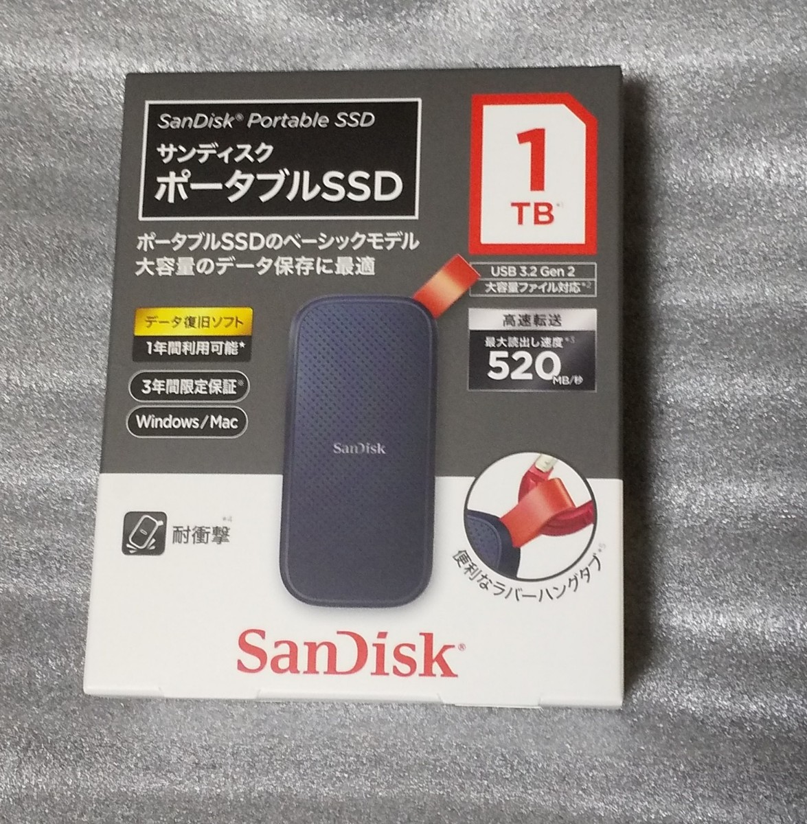 SanDisk SDSSDE30-1T00-J25 ポータブルSSD 1TB サンディスク