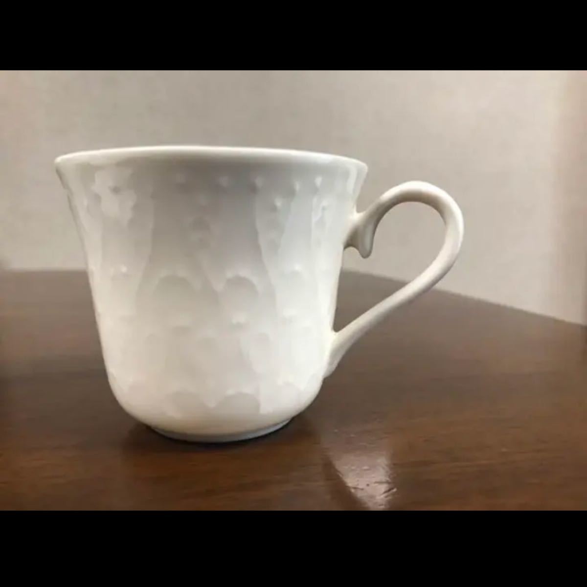 【未使用】真っ白　シンプルなカップ&ソーサー　ペアセット