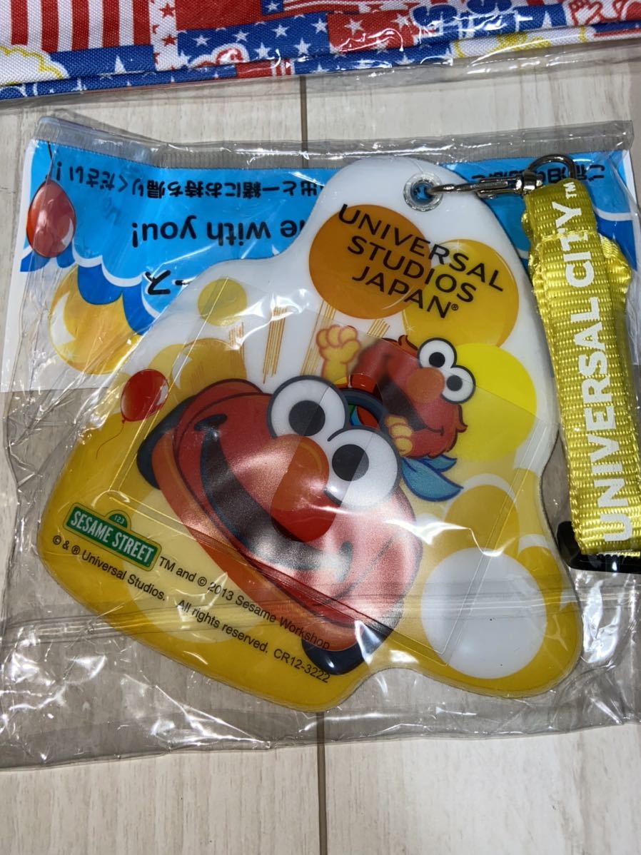 universal studio Japan USJ ユニバ　ランチバック ゲーム　エコバッグ　未開封　未使用　sesame street セサミ　保冷バック　パスケース_画像5