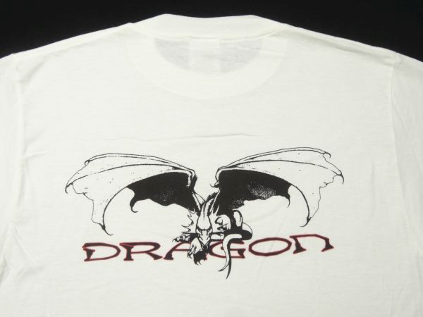 ヤフオク! - 新品 DRAGON ロゴプリントTシャツM/白ドラゴン