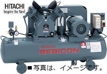 コンプレッサー 日立 10馬力 7.5P-9.5VP5 50hz 給油式 圧力開閉器式 ベビコン 日立産機システム_画像1