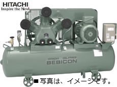 コンプレッサー 日立 10馬力 7.5OU-8.5GP5 50hz オイルフリー 自動アンローダー ベビコン 日立産機システム