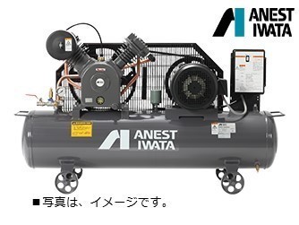 アネスト岩田 TLP22EG-14 M6 3馬力 中圧 給油式 レシプロ タンクマウント 中圧 圧力開閉器式 60hz