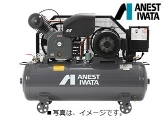 アネスト岩田 TLP55EG-10 M6 7.5馬力 給油式 レシプロ タンクマウント 圧力開閉器式 60hz