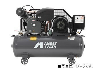 アネスト岩田 TLP55EG-14 M6 中圧 7.5馬力 給油式 レシプロ タンクマウント 60hz