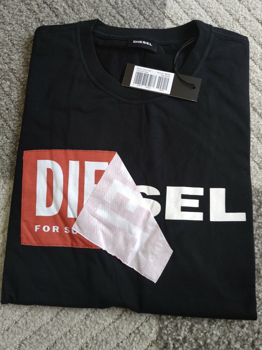 新品未使用品 DIESEL ブラック ロゴ Tシャツ タグ付き M サイズ 新品未使用品 DIESEL ブラック ロゴ Tシャツ タグ付き M サイズ
