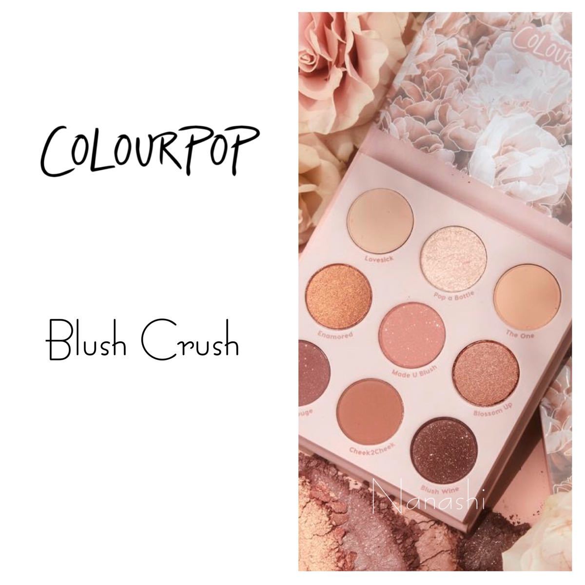 Colourpop eyeshadow palette blush crush アイシャドウパレット