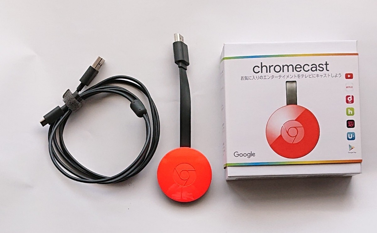 Google Chromecast クロームキャスト第二世代 赤 コーラルレッド