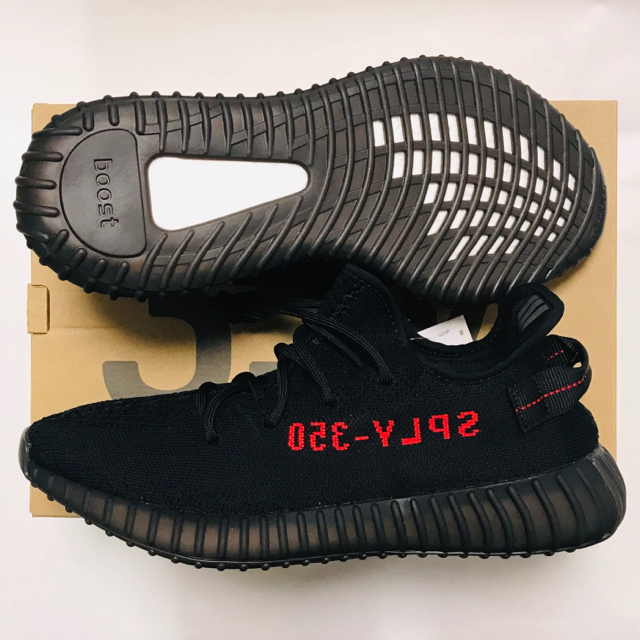 Kanye West × adidas YEEZY BOOST 350 V2 Bred Black Red CP9652 28.5cm カニエ・ウェスト アディダス ブレッド ブラック 国内8正規品_画像3