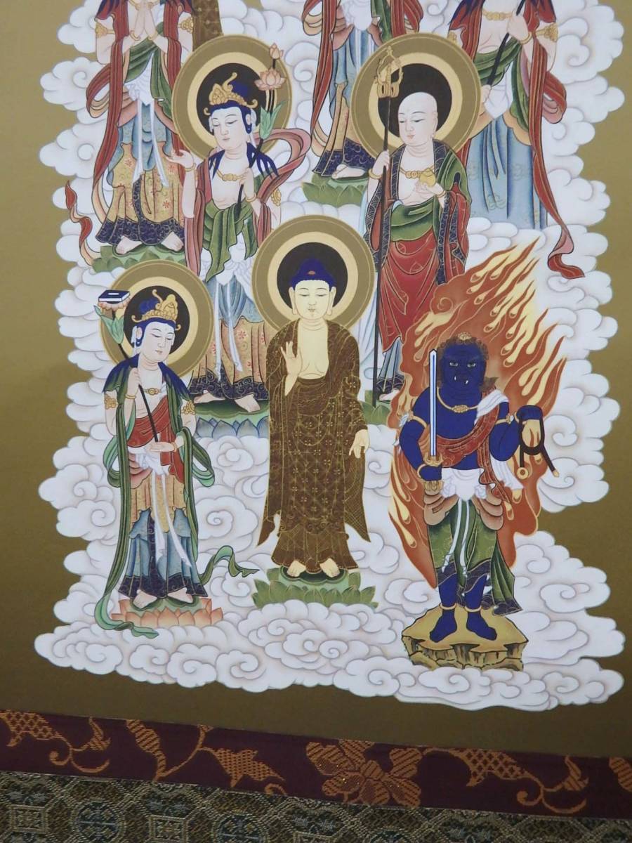 展示品特価】十三佛 掛軸 尺三 三尺丈 飾台付き ミニ掛軸 今風の 展示品特価】十三佛 掛軸 尺三 三尺丈 飾台付き ミニ掛軸 今風の