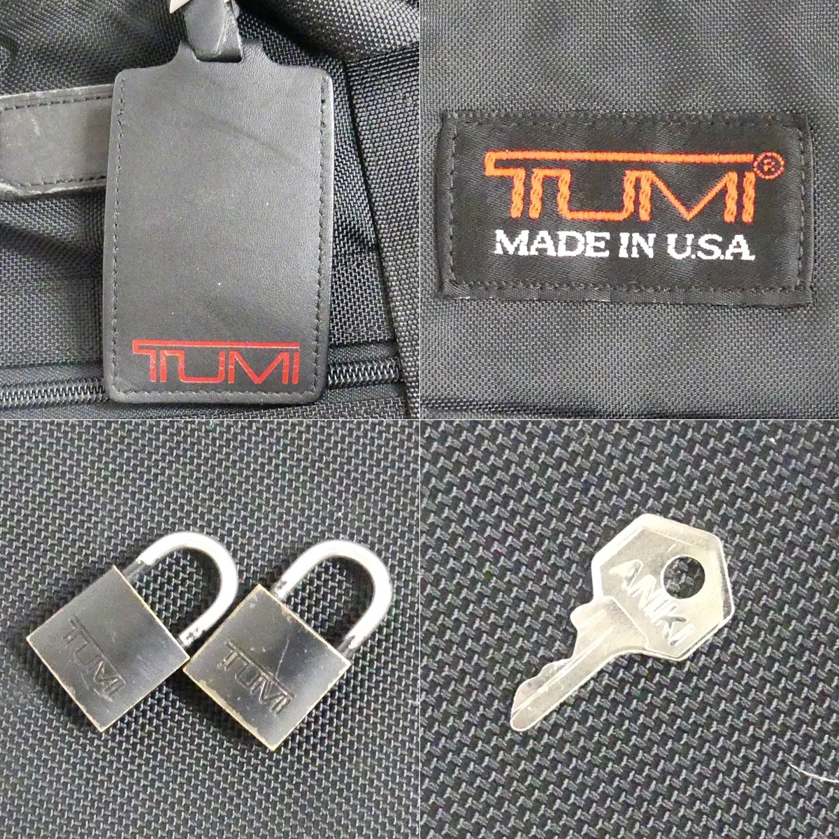 即決★TUMI★ビジネスバッグ ボストンバッグ トゥミ メンズ 黒 かばん 通勤 出張カバン 鍵付き スーツケース トランク 大型 ナイロンバッグ_画像9