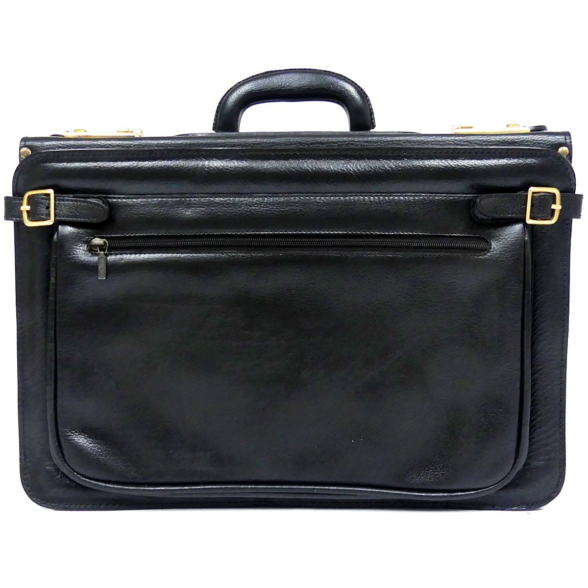  prompt decision * Italy made condotti* leather attache case navy blue doti men's black original leather business bag real leather trunk traveling bag business trip key attaching 