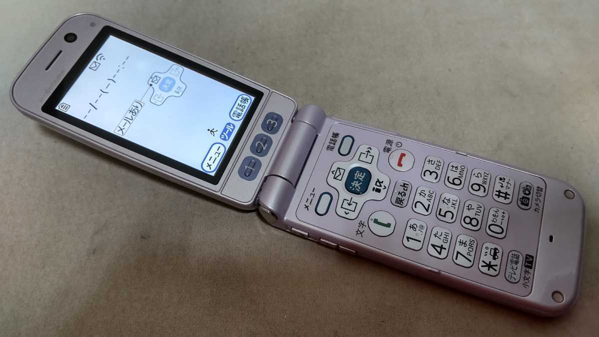 docomo FOMA らくらくホン F-10A ＃DG2039 FUJITSU ガラケー ケータイ 簡易動作確認＆簡易清掃＆初期化OK 判定○ _画像2