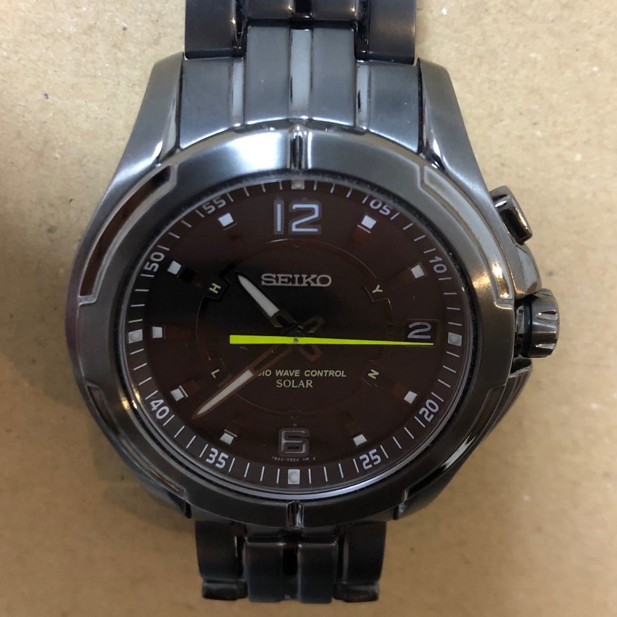 SEIKO セイコー 電波ソーラー腕時計 チタン 7B22-0AF0 SEIKO セイコー 電波ソーラー時計 デジタル 7B22-0BB0 チタン