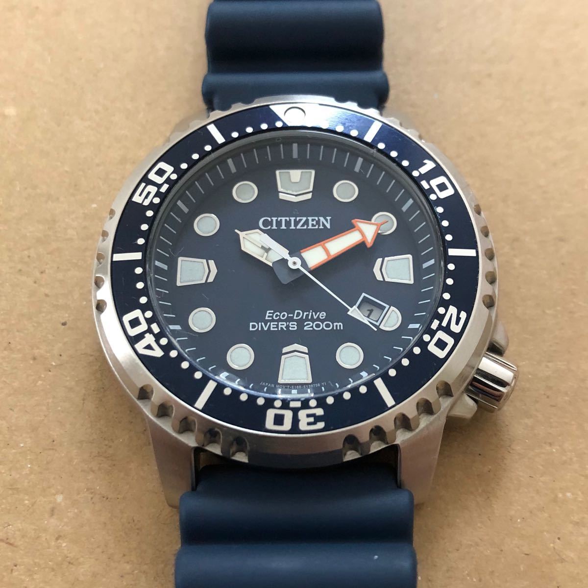 CITIZEN シチズン プロマスター エコドライブ ダイバーズ 200m 紺 中古品 CITIZEN シチズン プロマスター エコドライブ ダイバーズ 200m 紺 中古品