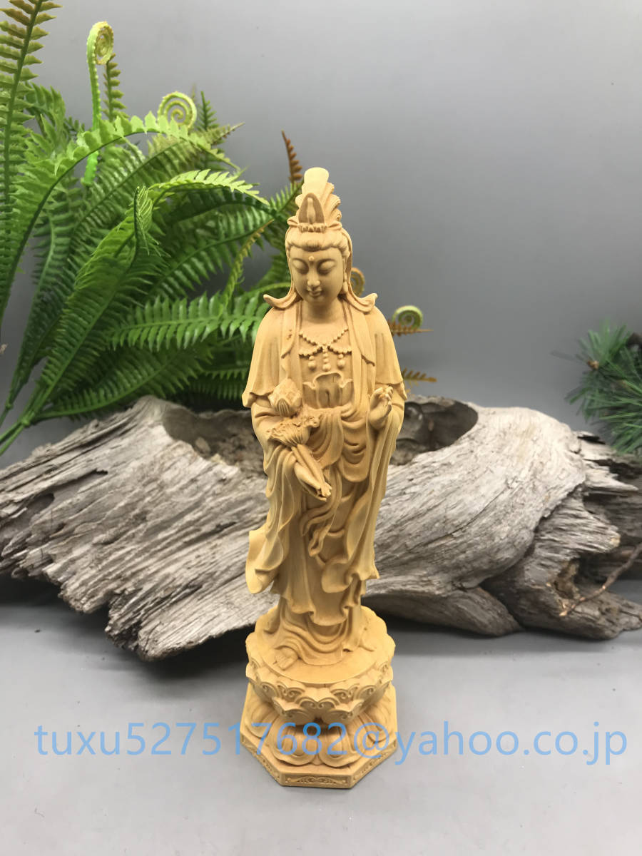 新作 稀少珍品 勢至菩薩 彫刻仏師で仕上げ品 木彫仏像 精密細工 開運風水_画像4