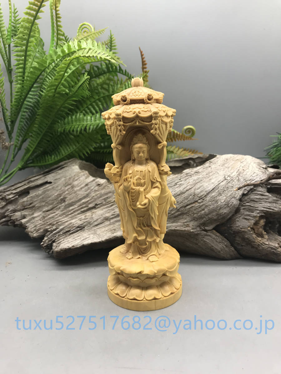 仏教工芸品 極上品 地蔵菩薩 木彫仏像 一刀彫り 開運厄除 置物 桧木製