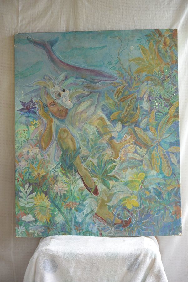 絵画 作者不明 人物画 抽象画 6枚 アート 絵画 | transparencia