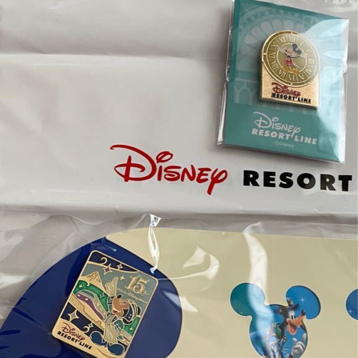 ★ディズニー　リゾートライン　ピンバッジ　15周年　非売品　Resort Line Disney TDR TDL TDS