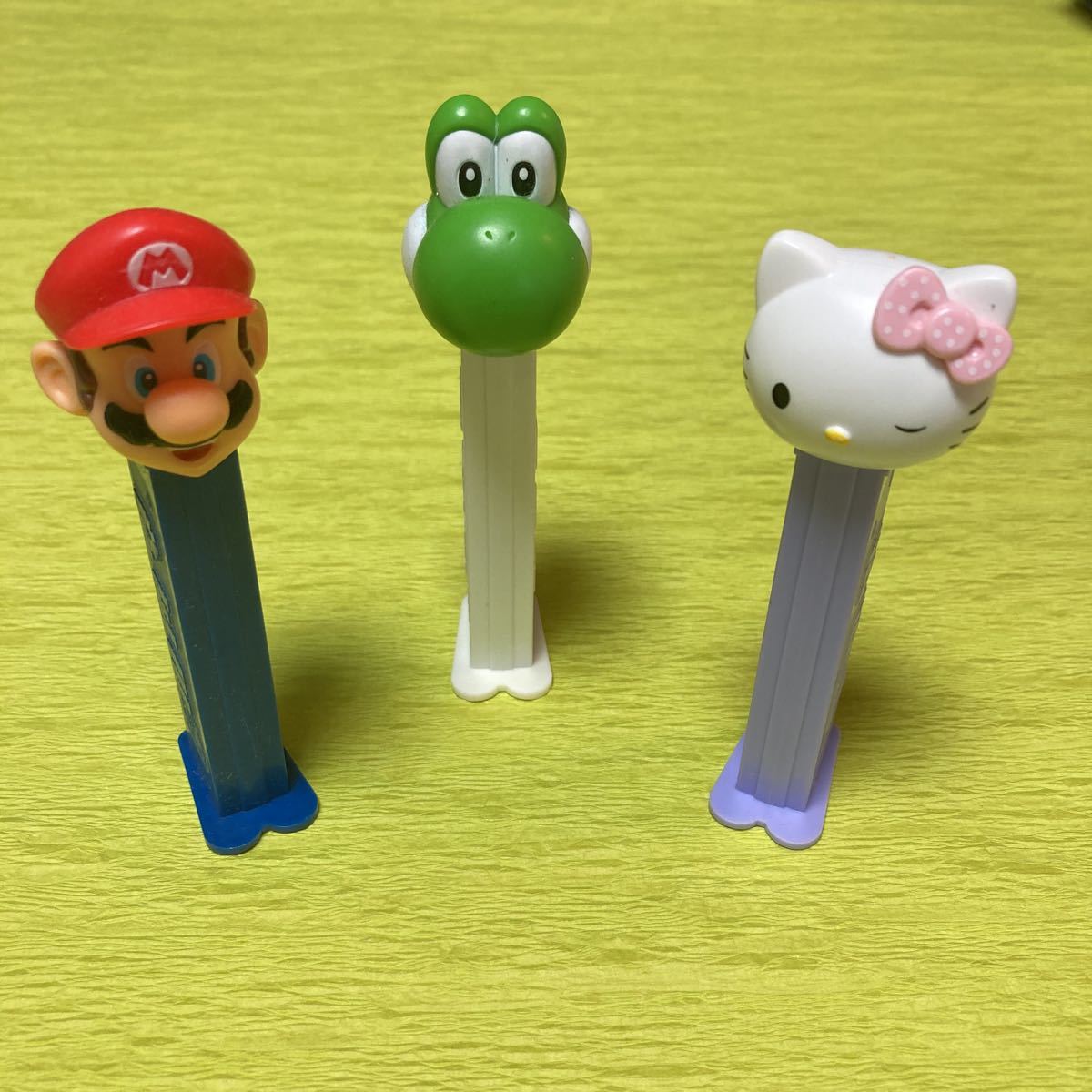 【 ペッツ PEZ 】マリオ ヨッシー キティ 3個 セット / チョコボール PEZ ペッツ キャラクター MARIO KITTY_画像1