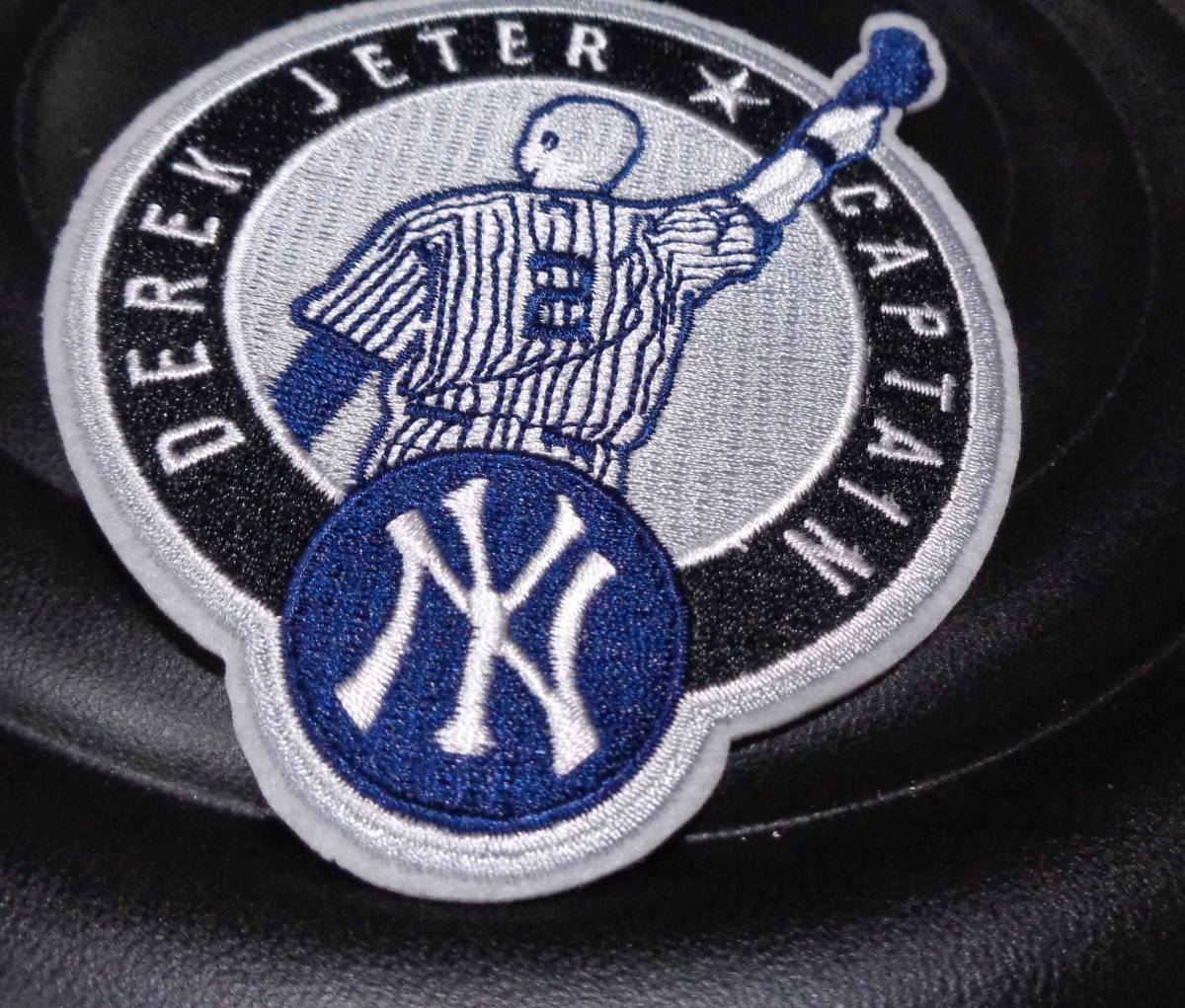 主将■紺白MLB新品デレク・ジーターDerek Jeterニューヨーク・ヤンキースYankees#2野球ベースボール刺繍ワッペン（パッチ）メジャーリーグ_画像2
