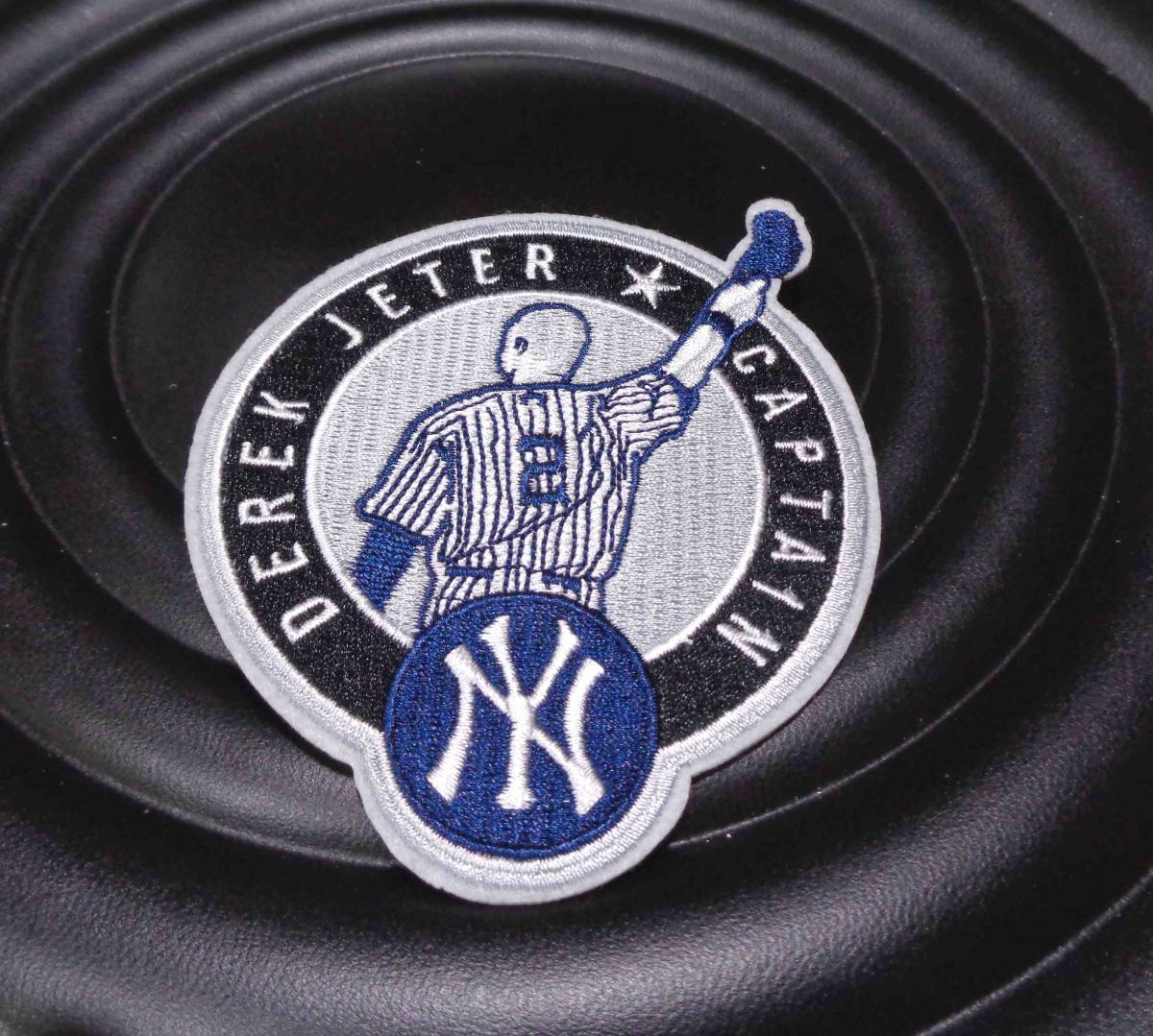 主将■紺白MLB新品デレク・ジーターDerek Jeterニューヨーク・ヤンキースYankees#2野球ベースボール刺繍ワッペン（パッチ）メジャーリーグ_画像3