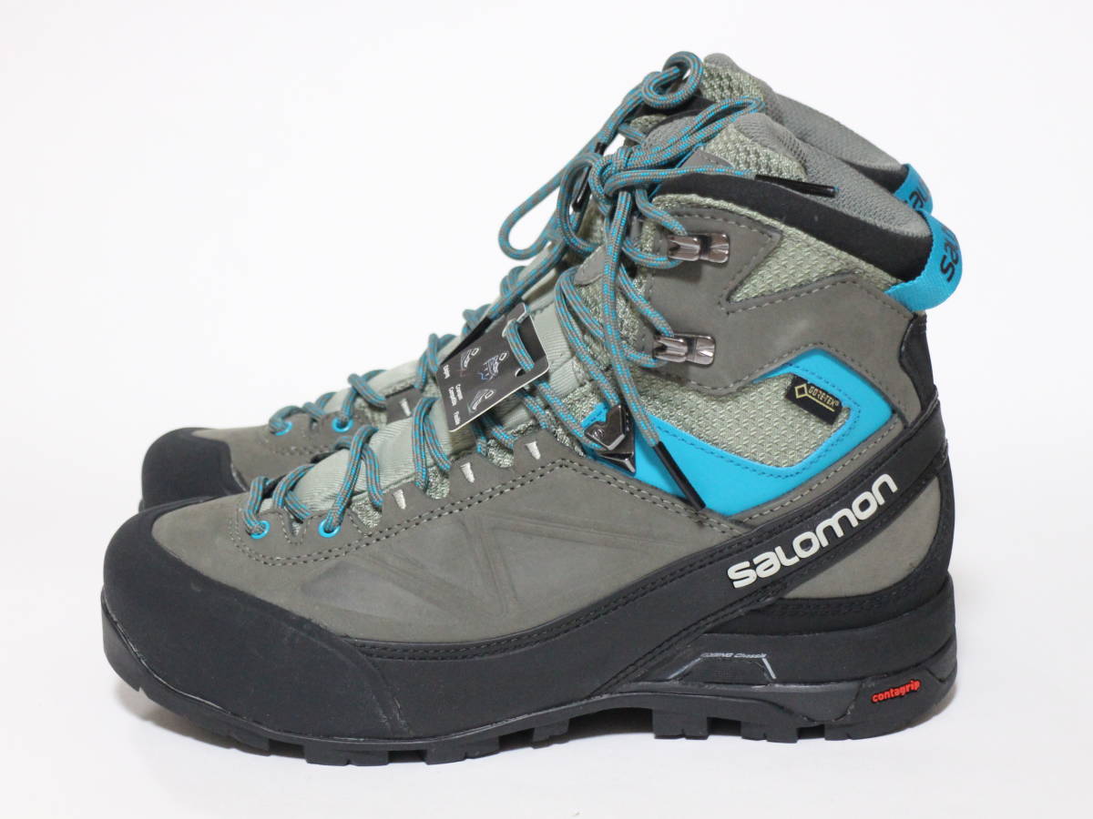 SALOMON ハイカット トレッキングシューズ ゴアテックス X ALP MTN GTX グレー系 24.5㎝ US7.5 サロモン レディース_画像3