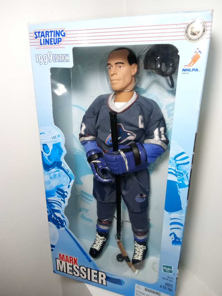 ★激レア★未使用箱入★マーク・メシエ アクションフィギャー NHL Vancouver Canucks Mark Messier 可動パーツ、ユニホーム着脱可