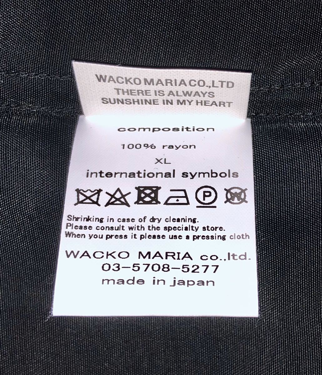 新品 正規 WACKO MARIA x HIGH TIMES アロハシャツ XL ブラック 黒