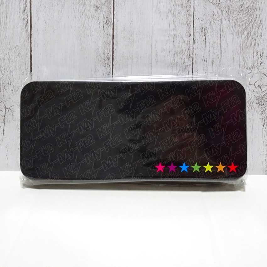 1617 送料無料 新品未開封 キスマイ 缶ペンケース 約19×8.5×2.3cm ブラック Kis-My-Ft2 舞祭組 グッズ 小物入れ 缶ケース