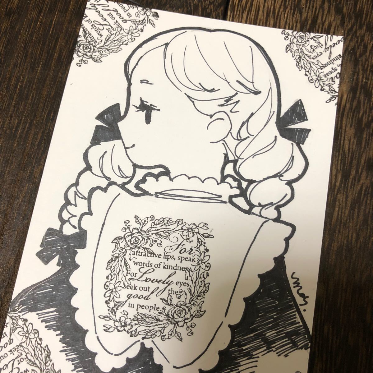Paypayフリマ 手描きイラスト ドローイング イラスト原画 Flower オリジナル Paypayフリマ 手描きイラスト ドローイング イラスト原画 Flower オリジナル