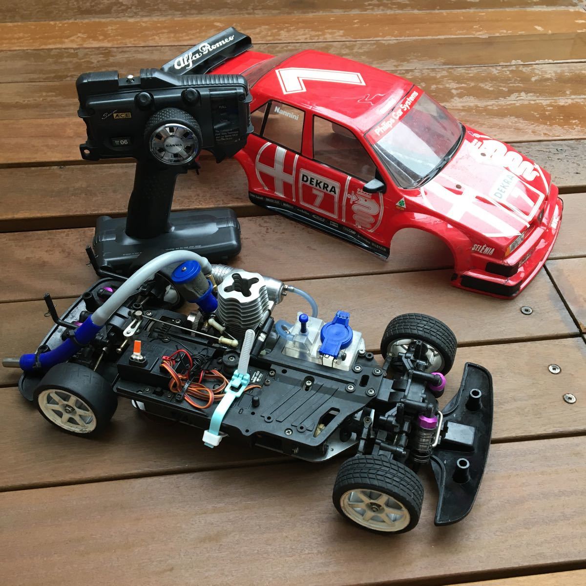 タミヤ tg10mk1 エンジンカー　エンジンラジコン　プロポ付　走行動作確認済　中古 tamiya