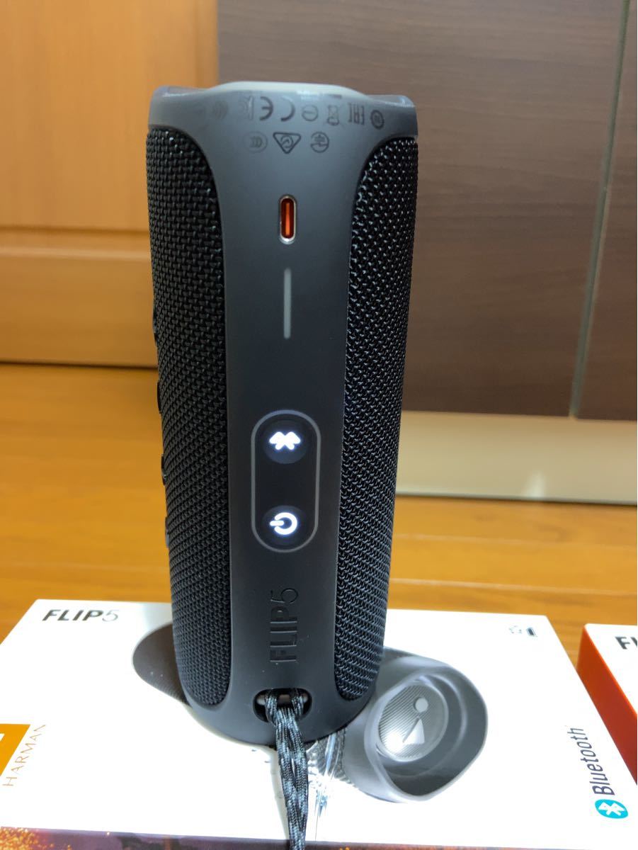 JBL FLIP5 Bluetoothスピーカー ブラック 2個セット　ステレオ