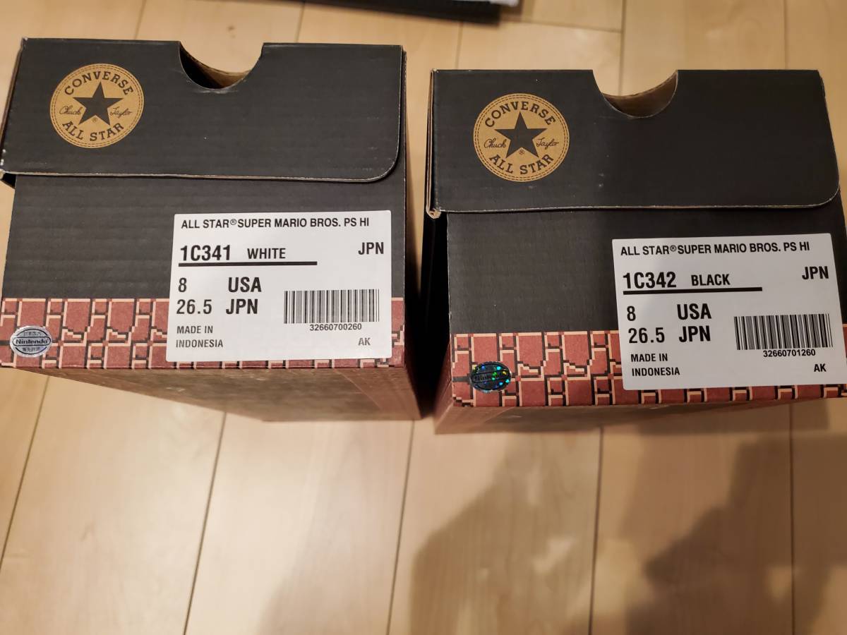 モデル ヤフオク! - 25周年記念モデル コラボ CONVERSE × MARIO スニ... スーパーマ