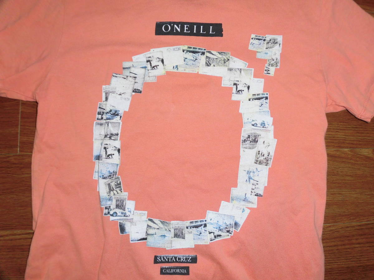 オニール O'NEILL★ 半袖Ｔシャツ、オレンジピンク ★164_画像2