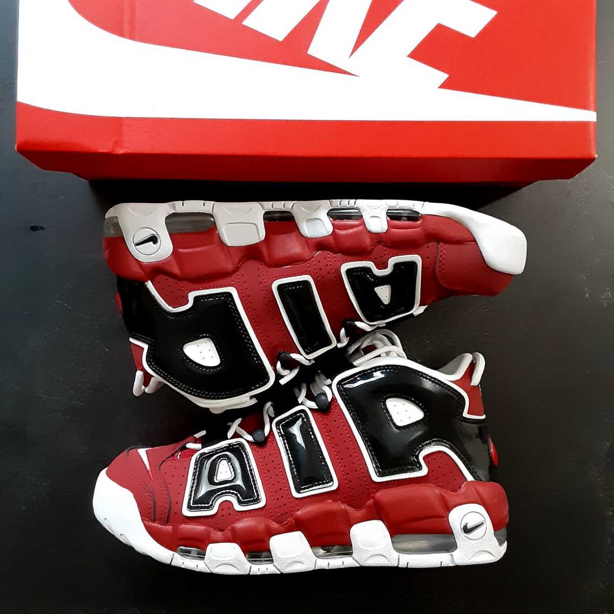 送料無料 27.5cm NIKE AIR MORE UPTEMPO 96 921948-600 RED BLACK