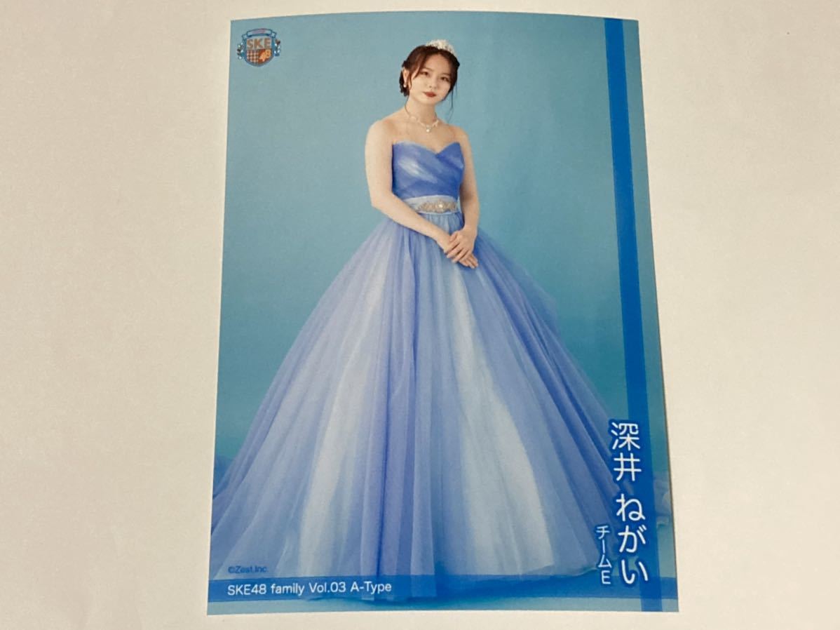 深井ねがい SKE48 Family Vol.03 A-Type 会員限定 生写真 1枚 ドレスb_画像1