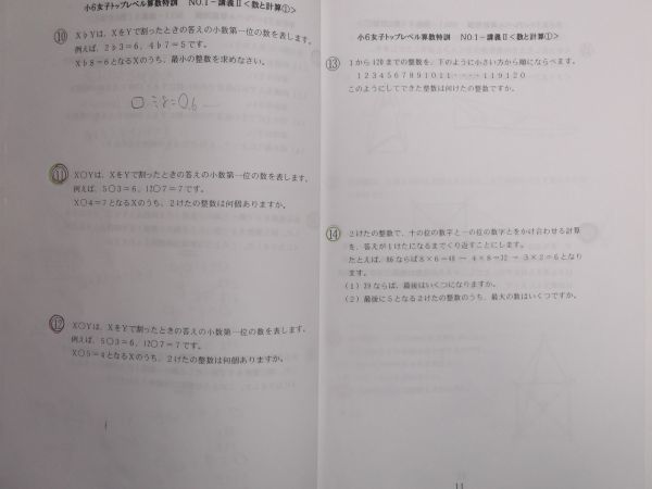 浜学園 (2016年度) 小6 女子トップレベル 算数特訓 第1分冊~第4 浜学園 (2016年度) 小6 女子トップレベル 算数特訓 第1分冊~第4