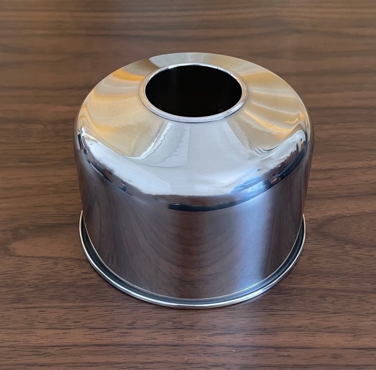 OD缶カバー　金属カバー 鏡面仕上げ 色シルバー　250用ランタン ガス缶カバー