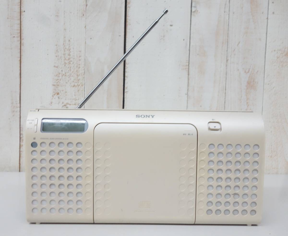 SONY ソニー ＊PERSONAL AUDIO SYSTEM パーソナル　オーディオシステム＊ ZS-E70 ホワイト＊スリムスタイル 　スタイリッシュオーディオ_画像3