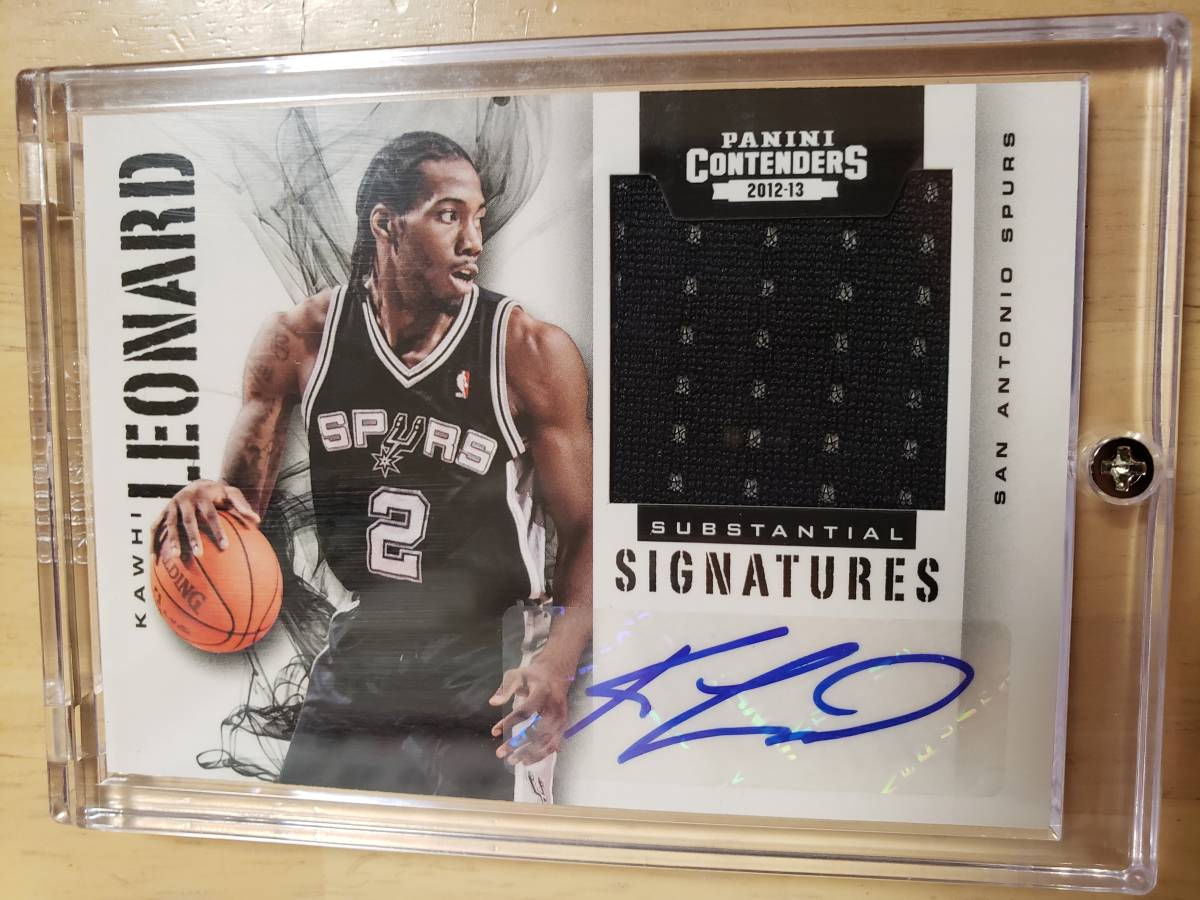 サイン 2012 -13 Panini Contenders Substantial Signature KAWAHI LEONARD RC Auto / カワイ レナード Autograph