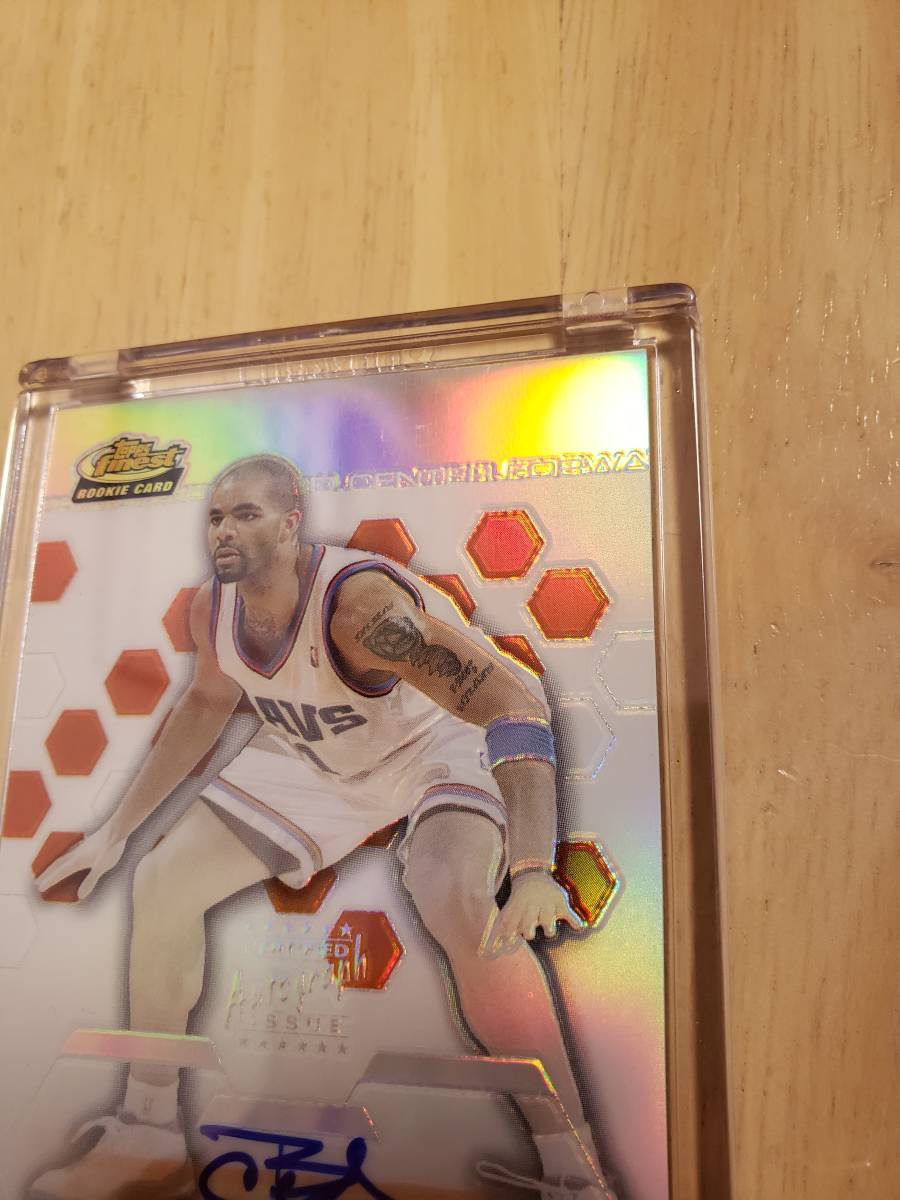 サイン 2002 -03 Topps Finest Refractor CARLOS BOOZER RC Auto (#/250) / カルロス ブーザー Autograph Holo_画像4