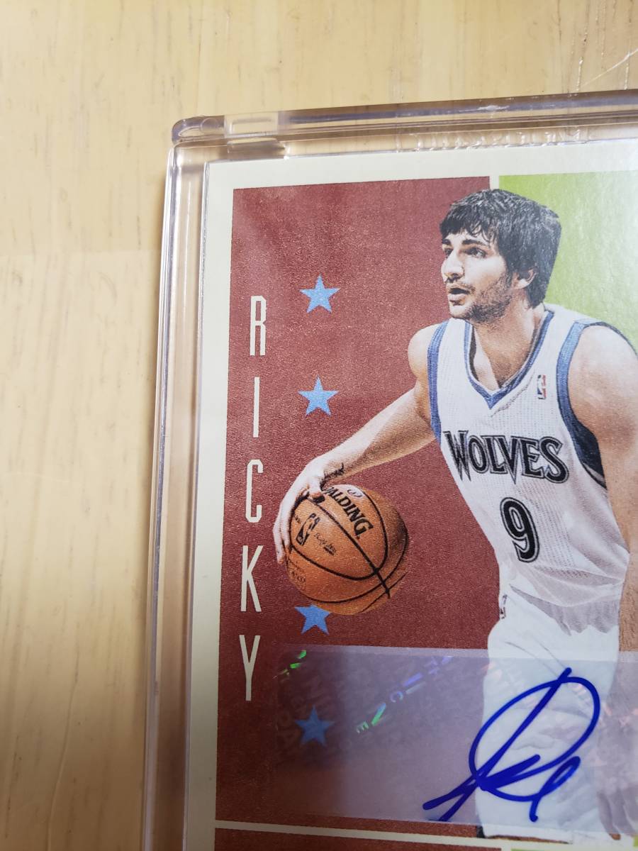 サイン 2012 -13 Panini Past Present RICKY RUBIO Auto / リッキー ルビオ Autograph _画像3