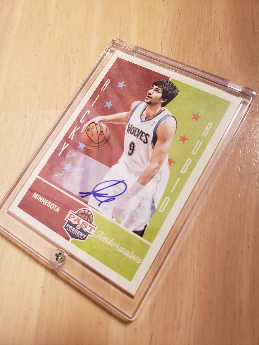 サイン 2012 -13 Panini Past Present RICKY RUBIO Auto / リッキー ルビオ Autograph _画像7