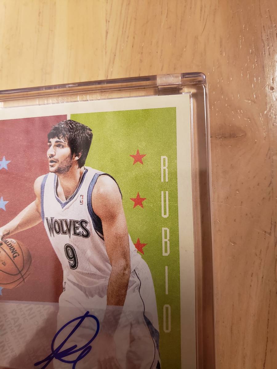 サイン 2012 -13 Panini Past Present RICKY RUBIO Auto / リッキー ルビオ Autograph _画像4