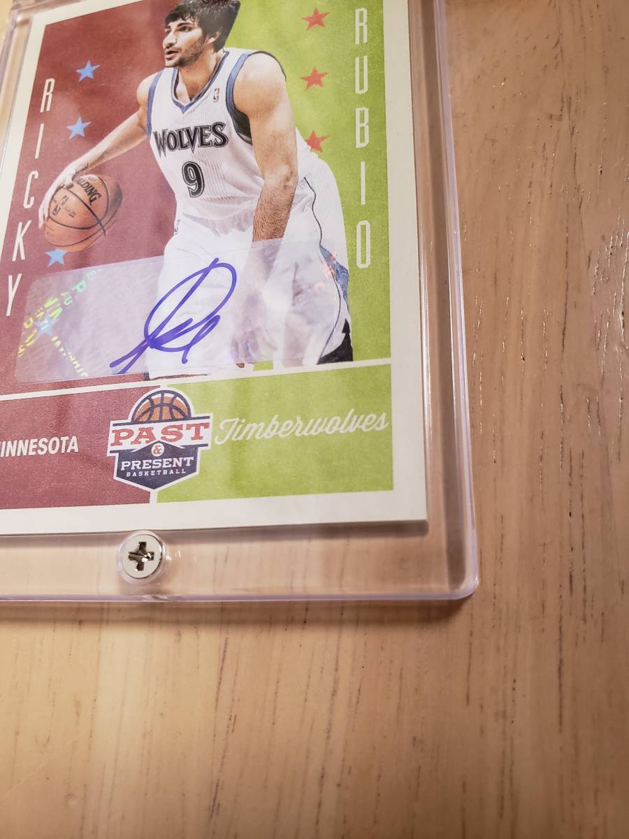 サイン 2012 -13 Panini Past Present RICKY RUBIO Auto / リッキー ルビオ Autograph _画像5