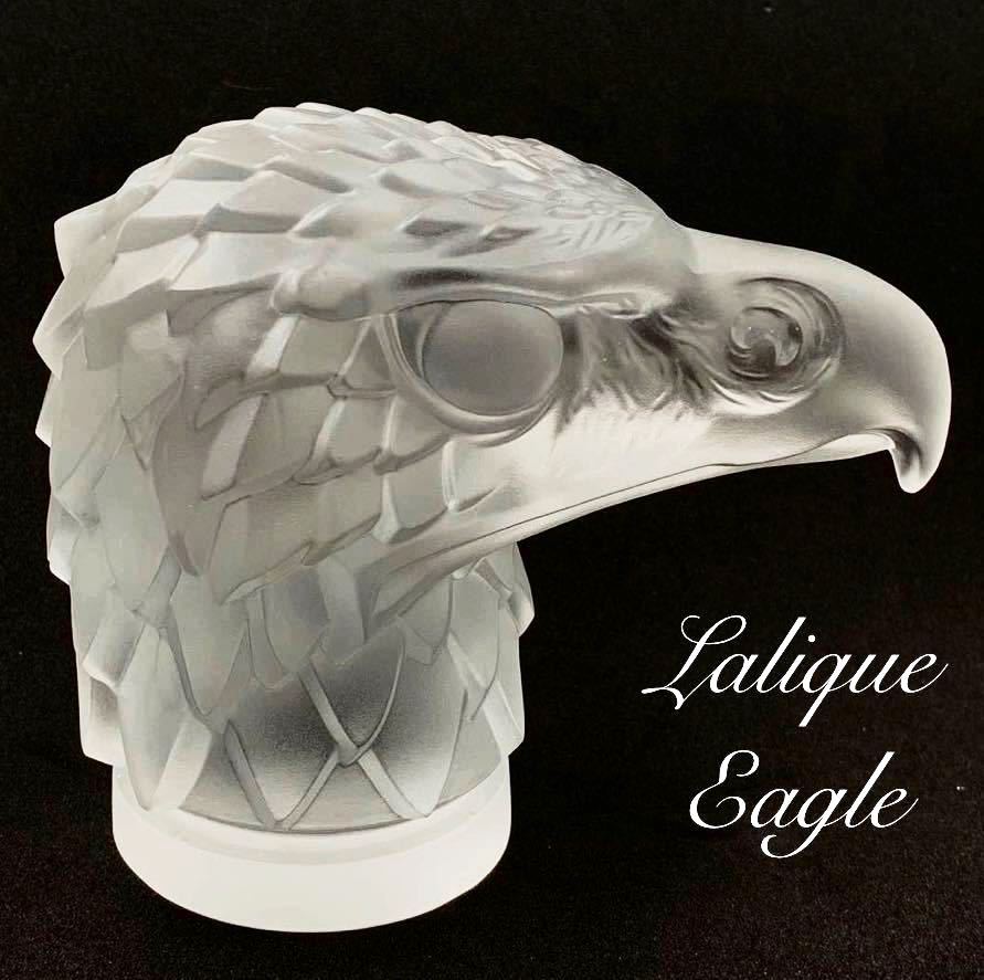 SALE!【神秘の高級美品】ラリック Lalique/イーグル Eagle head/ボヘミア ガラス 鷲の頭/カーマスコット　アンティーク ★送料無料★