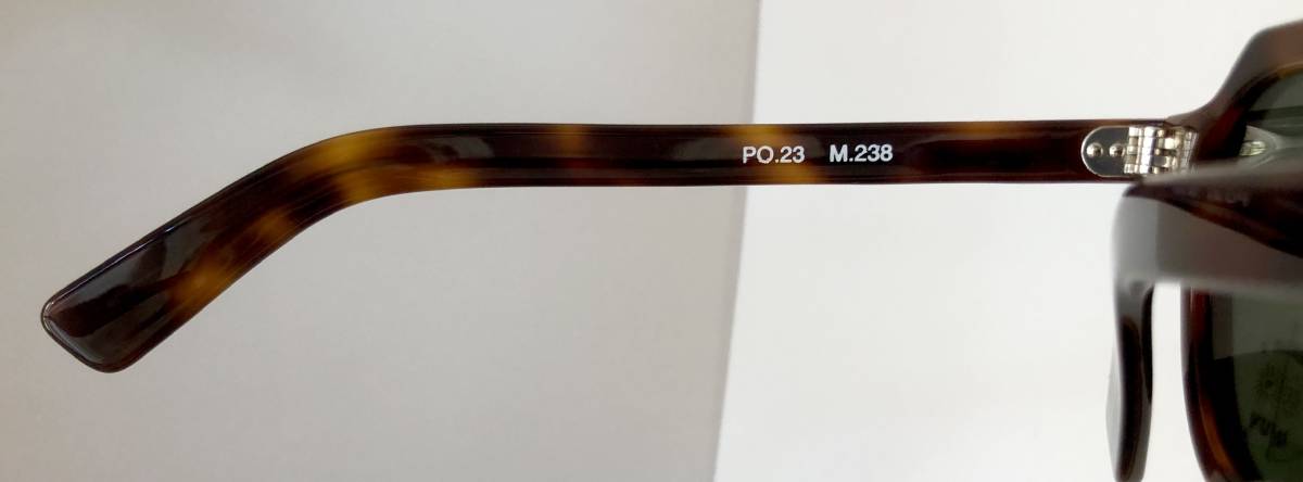 マリル 極太メガネ 6mm上部 フレームフランス Frame France クラウンパント 2dot Maryll 純正ケース付きサングラス - 5