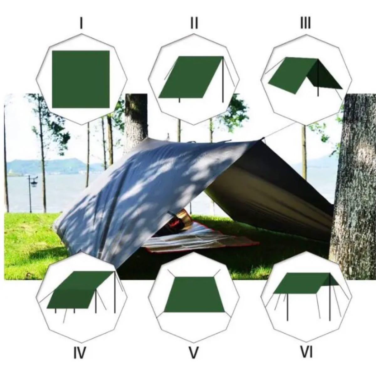 新品未使用　防水タープ  シェード  3x4.5 ソロキャンプ　テント　ddタープオマージュ